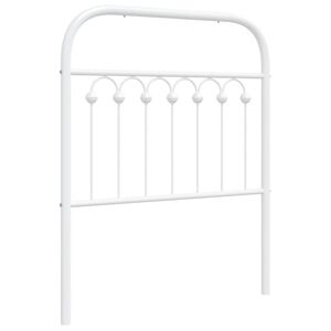 vidaXL Ers&auml;ttningsgavel metall vit 75 cm