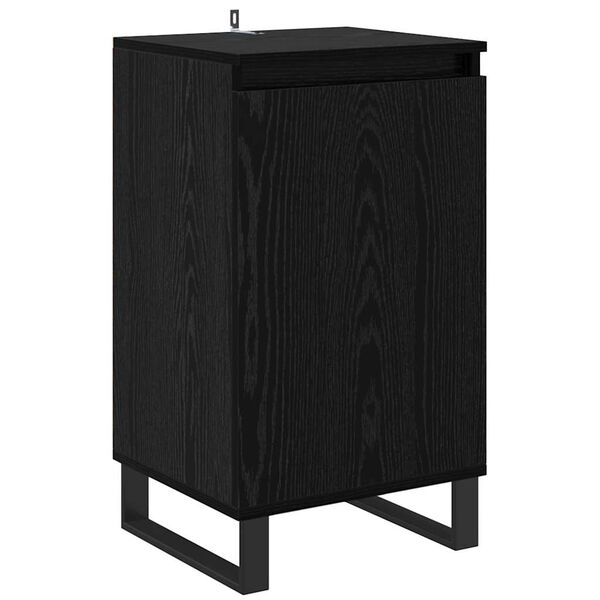 vidaXL Sideboard Svart Ek 40 x 35 x 70 cm Konstruerat tr&auml;