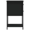vidaXL Sängbord 2 st svart 32x42x70 cm konstruerat trä