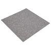 vidaXL Mattan platta Brun 50 x 50 cm 20 pcs PP och Bitumen