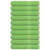 vidaXL Bastuhanddukar FROGN 10 st &auml;ppelgr&ouml;n 80x200 cm 360 gsm