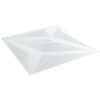 vidaXL Väggpaneler 24 st vit 50x50 cm XPS 6 m² stjärna