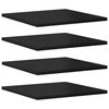 vidaXL Hyllplan 8 st svart h&ouml;gglans 40x40x1,5 cm konstruerat tr&auml;