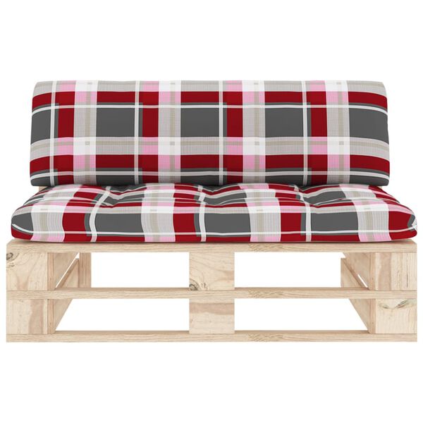 vidaXL Mittensektion till pallsoffa impregnerad furu