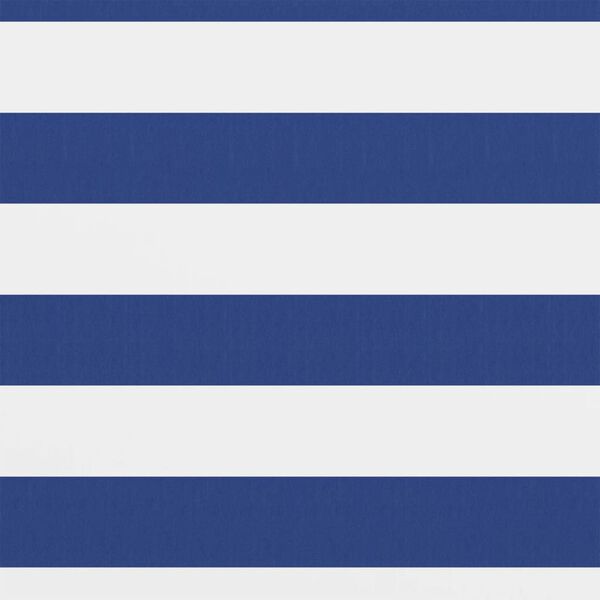 vidaXL Balkongskärm vit och blå 120x400 cm oxfordtyg