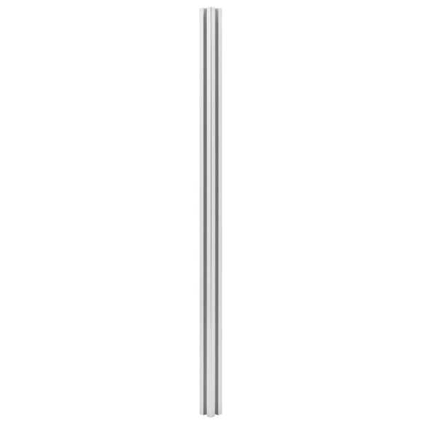 vidaXL Staketstolpar 2 st aluminium 185 cm