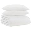 vidaXL Vinter T&auml;cke med kudde 3 pcs Vit Dunfj&auml;der