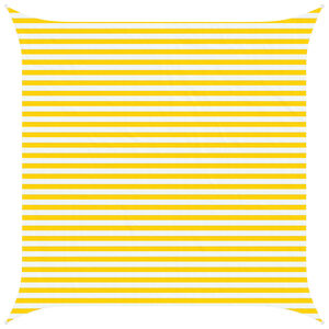 vidaXL Solskugge segel Gul och Vit 4 x 4 m 100% polyester oxford