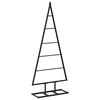 vidaXL Metall julgran KUOPIO 90 cm Metall Svart
