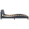 vidaXL Bed Frame "Dover" Dark Grey 160x200 cm Velvet