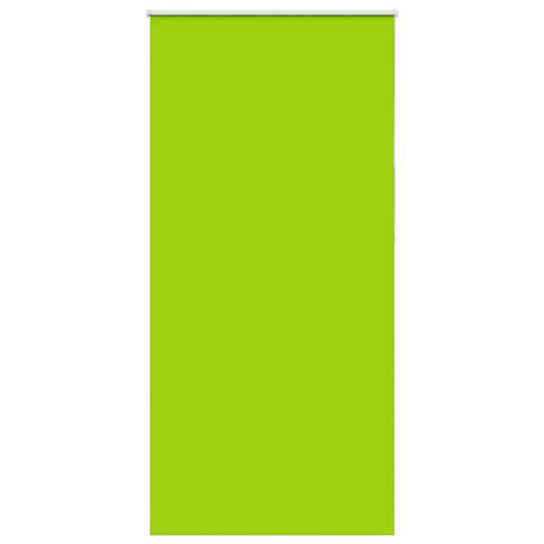 vidaXL Rullgardin m&ouml;rkl&auml;ggning blad gr&ouml;n 100x230 cm tyg bredd 95,7 cm