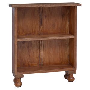 vidaXL Hyllor med hylla Brun 47 x 16 x 55 cm Massivt mahognytr&auml;