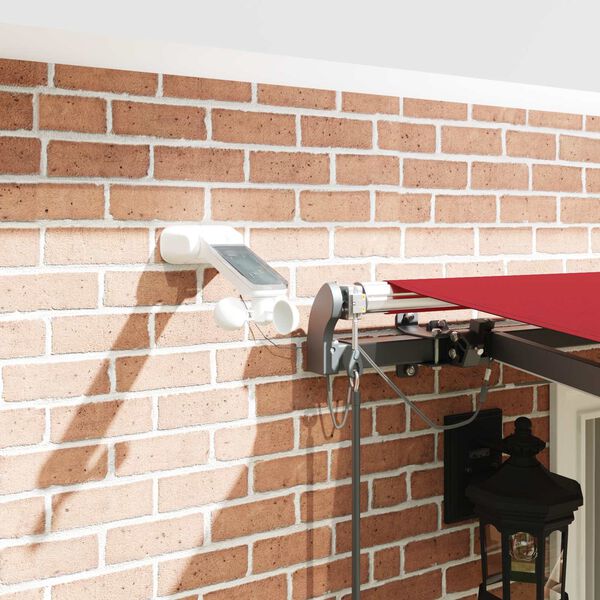 vidaXL Markis tyg med R&ouml;d 400 &times; 350 cm Polyester