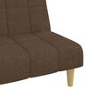 vidaXL B&auml;ddsoffa 2-sits brun tyg