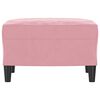vidaXL Fotpall rosa 60x50x41 cm sammet