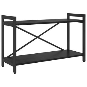 vidaXL Hyllsystem 80 x 30 x 50 cm Konstruerat tr&auml; Svart Ek