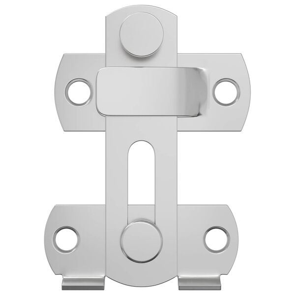 vidaXL D&ouml;rrl&aring;s 12 pcs Silver 70 x 8 mm St&aring;l