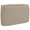 vidaXL Palldyna för ryggstöd Taupe 60 x 40 x 12 cm Oxford tyg