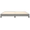 vidaXL Boxspring-s&auml;ngram ljusgr&aring; 200x200 cm sammet