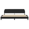 vidaXL Bed Frame "Dover" Black and White 200x200 cm Faux Leather