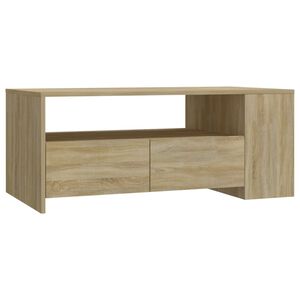 vidaXL Soffbord sonoma-ek 102x55x42 cm konstruerat tr&auml;