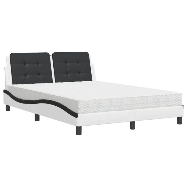 vidaXL Bed Frame without Mattress "Zadar" Black 90x190 cm Faux Leather