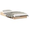 vidaXL S&auml;ngram Brun 80 x 200 cm Massiv furu
