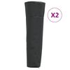 vidaXL &Ouml;verdrag till terrassv&auml;rmare 2 st 86x47x241cm 420D oxford