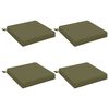 vidaXL 4-delade Sittdynor SOEST 4 st 100% Polyester Olivgr&ouml;n