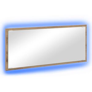 vidaXL Spegel V&auml;ggmonterad Artisan Ek 90 x 8,5 x 37 cm Konstruerat tr&auml;