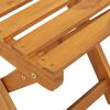 vidaXL Trädgård Stol 2 pcs Brun 36 x 46 x 86cm Massivt akaciaträ