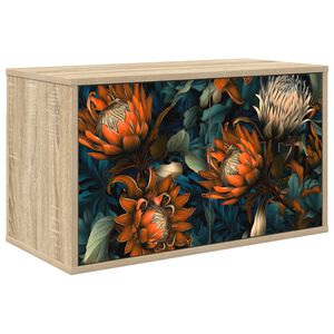 vidaXL V&auml;ggmonterad TV-sk&aring;p LOCHEM 69 x 33 x 40 cm Sonoma-ek