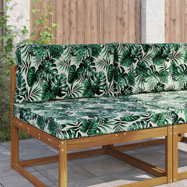 vidaXL Utomhus Soffa Kudde 2 pcs Bladm&ouml;nster Polyester