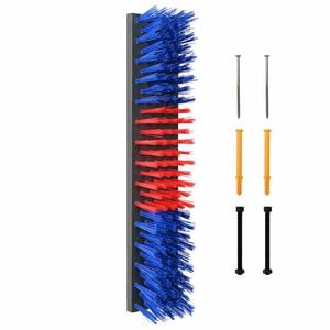 vidaXL Kossborstar R&ouml;d och bl&aring; 50 x 10 x 6.5 cm Plast och St&aring;l