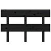 vidaXL S&auml;nggavel svart 138x3x81 cm massiv furu