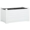 vidaXL Blomlåda vit 80x42,5x42 cm PP