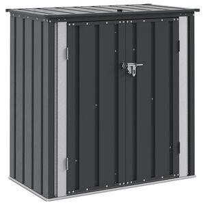 vidaXL Tr&auml;dg&aring;rdsf&ouml;rvaringsl&aring;da Svart 101,5 x 57 x 100,5 cm St&aring;l