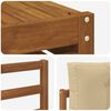 vidaXL Utomhussoffset med kudde 7 pcs Naturlig och Beige