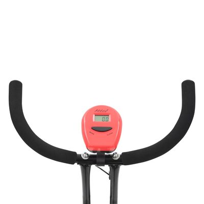 vidaXL Träningscykel X-bike remdrift röd