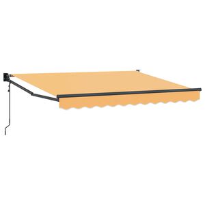 vidaXL Utdragbar markis Sand 4,5 &times; 3 m Polyester och metall