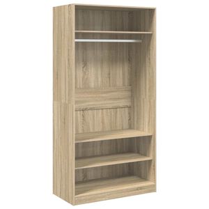 vidaXL Garderob sonoma-ek 100x50x200 cm konstruerat tr&auml;