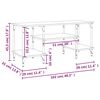 vidaXL Tv-bänk brun ek 102x35x45,5 cm konstruerat trä