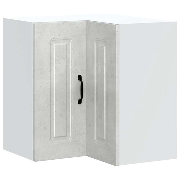 vidaXL Vägghörnskåp för kök Kalmar betonggrå konstruerat trä