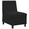 vidaXL | Modulsofa utan armst&ouml;d | Svart 55 x 74 x 82 cm Sammet