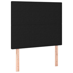 vidaXL S&auml;nggavel svart 100x5x118/128 cm tyg