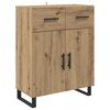vidaXL Sideboard Artisan Ek 69,5 x 34 x 90 cm Konstruerat tr&auml;