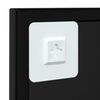 vidaXL V&auml;ggspegel svart 60x60 cm metall