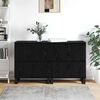 vidaXL Sideboard 2 pcs Svart Ek 60 x 35 x 70 cm