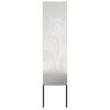 vidaXL Tr&auml;dg&aring;rds integritetssk&auml;rm Silver 32 x 140 cm Rostfritt st&aring;l