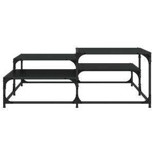 vidaXL Kaffeebord Svart ek 107 x 107 x 40 cm Konstruerat tr&auml;